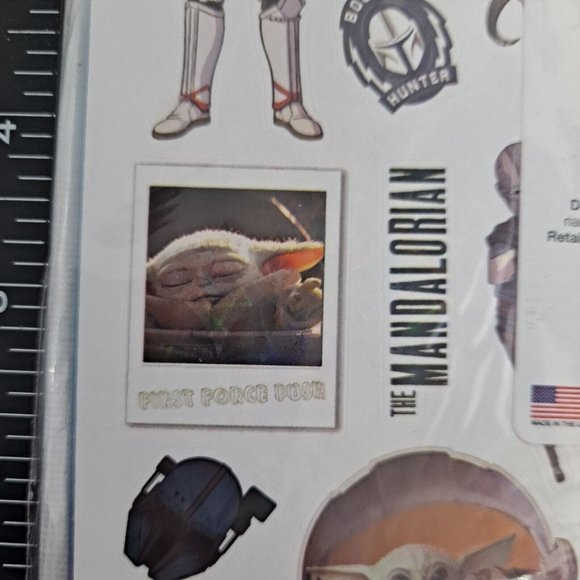 Star Wars Baby Yoda Coloring Book Holographic Sticker Set 2 pack - Picture 16 of 16